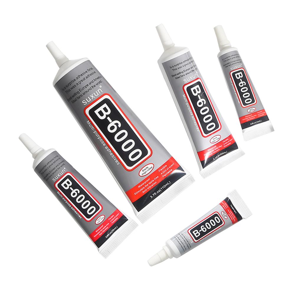 B6000 Glue For Rhinestones Crystal Adhesive Jewelry 9ml 15ml 50ml 110ml Needles Epoxy Resin Diy Jewelry Crafts Glass Supplies