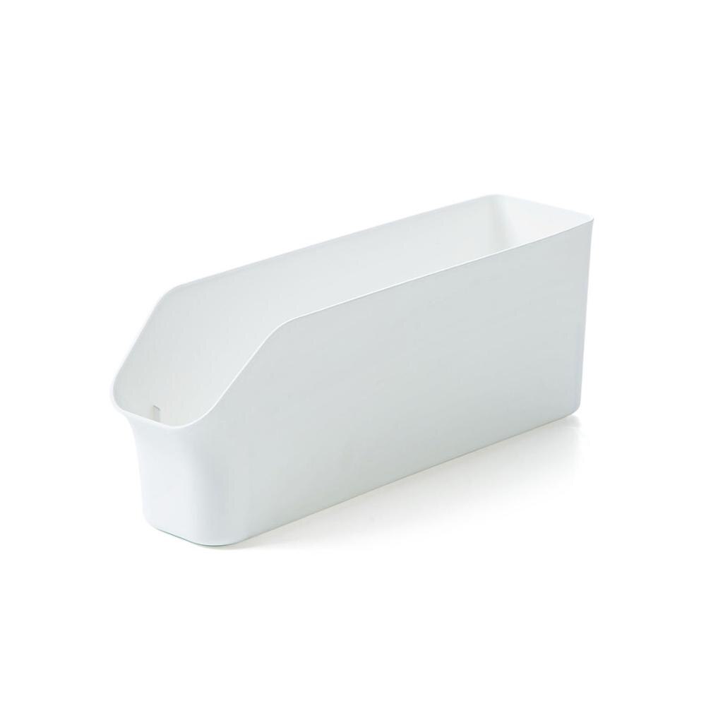 Refrigerator Organizer Containers Rectangle Cabinet Storage Box Kitchen Plastic Spice Storage Containers Food Container Storage: M White