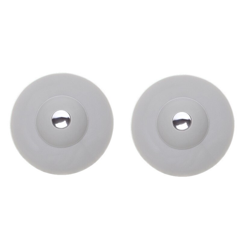 Bouchon intelligent d'évier, filtre d'évier, bouchon de lavabo, accessoires de cuisine et salle de bains: 2PCS Grey