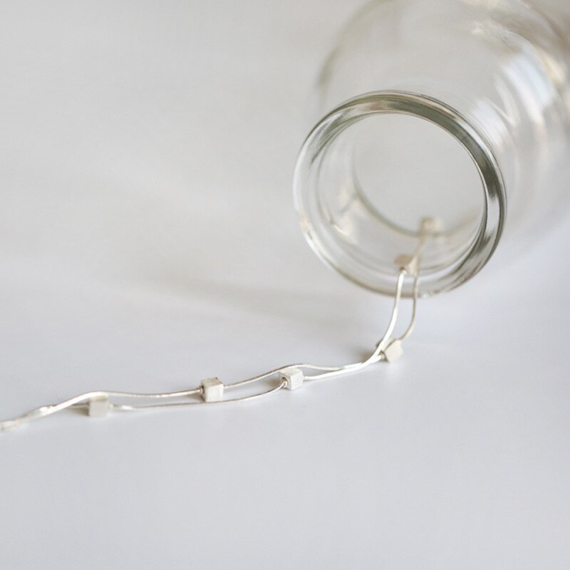 Zilver Kleur Blok Armband Voor Vrouwen Met Vierkante Charm Armbanden Partij Sieraden Factory Prijs