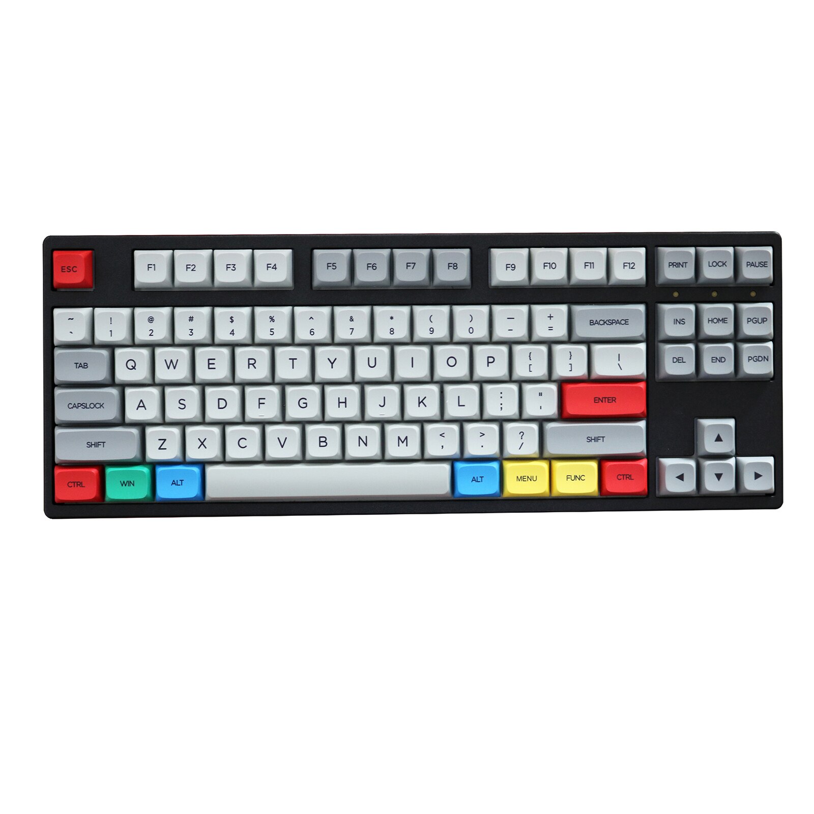131 Keys/set Granite PBT Dye Subbed Key Caps For MX Switch Mechanical Keyboard XDA Profile Retro Grey White Keycap 1.5mm