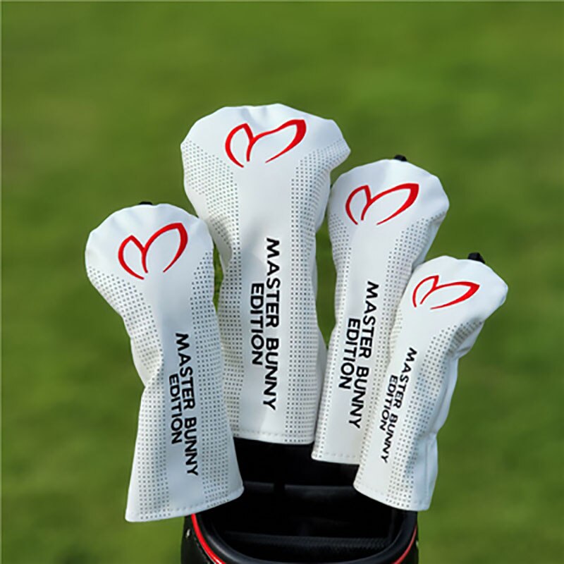 Golf Woods Headcovers Covers For Driver Fairway Hybrid 135H Clubs Set Heads PU Leather Unisex Protector Golf Accessories