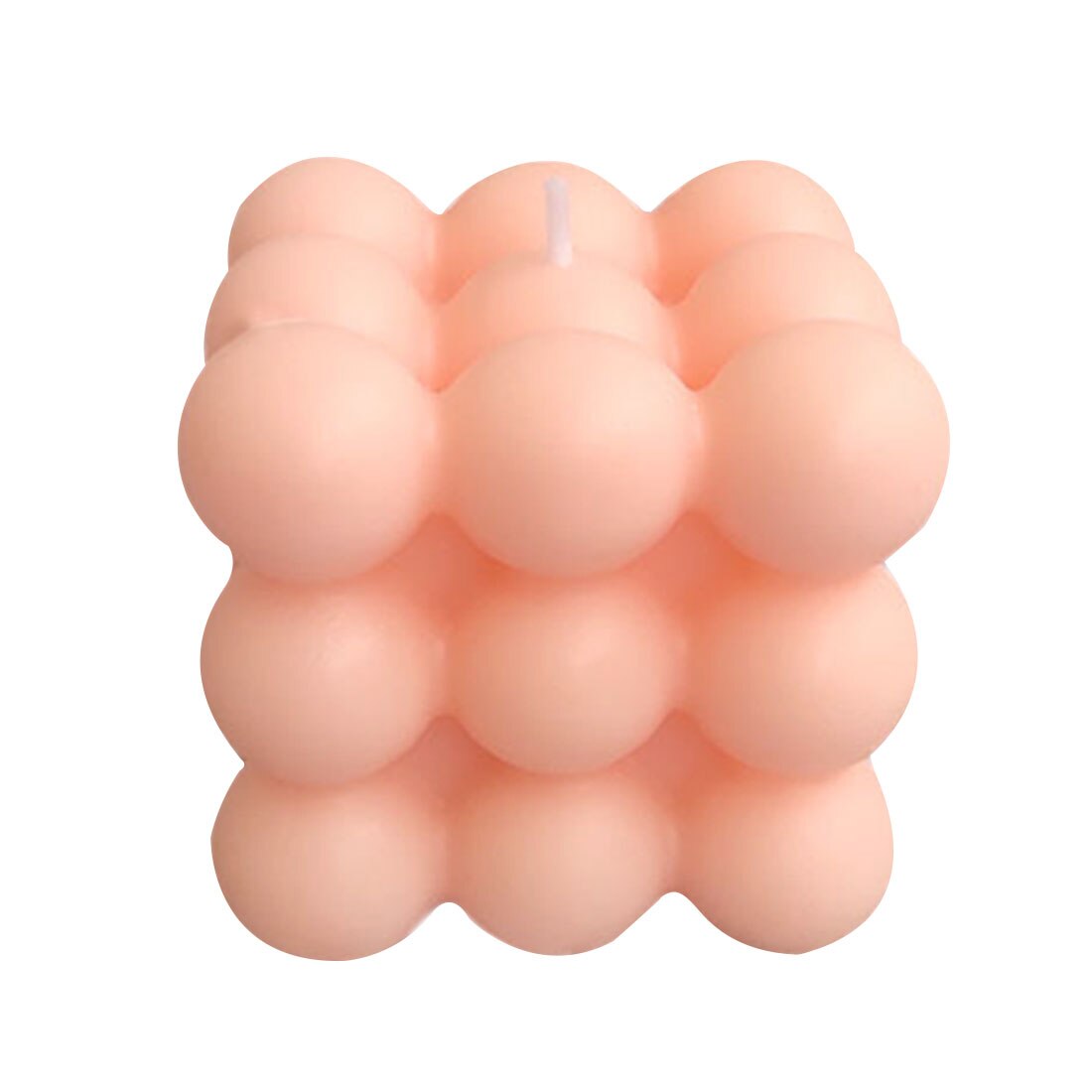 2.1Inch Round Magic Cube Candle scented relaxing Birthday 1PC Soy Wax Aromatherapy Candles Home Party Decoration: Pink cube