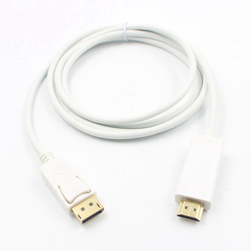 Podstawy Mini DisplayPort do HDMI-kompatybilny kabel-1.8M (biały)