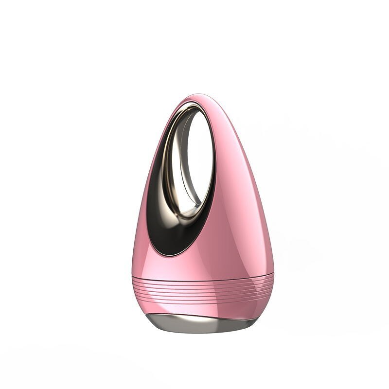 Zoechic microcurrent ansiktsrulle massager huduppstramning ansiktslyftning ansikts essens hudföryngring rynkor ta bort maskin: Rosa