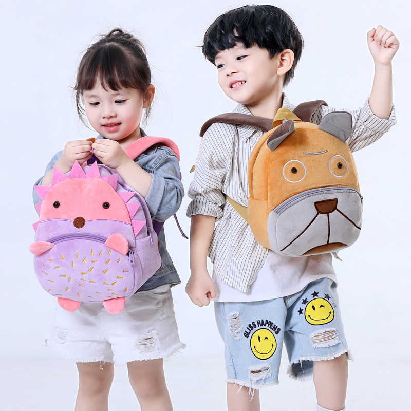 Kinderen Peuter Voorschoolse Rugzak Pluche Dier Cartoon Kids School Satchel Reizen Schooltassen