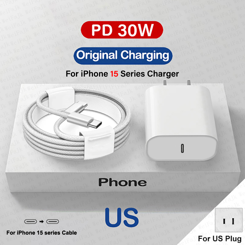 Apple Magsafe Originele draadloze oplader voor iPhone 16 15 14 13 12 11 Pro Max X XS XR 8 Plus Snel opladen Type C Charge Lightning-kabel: Black