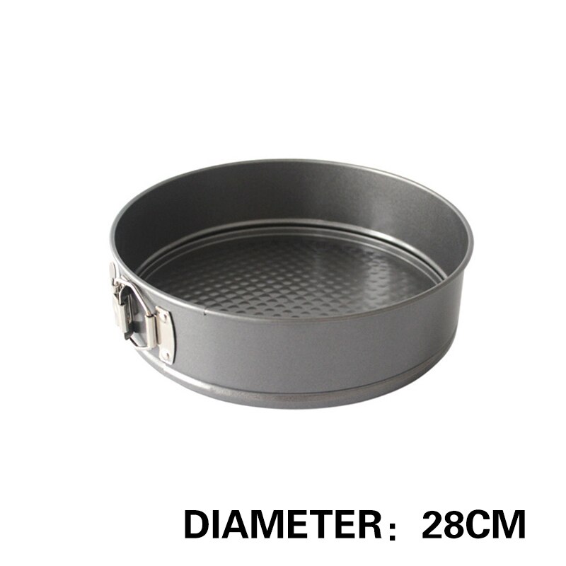 Panelas de cozimento antiaderente de aço carbono bolos moldes bandeja de metal redondo bolo assadeira removível fundo bakeware ferramentas de cozimento de bolo: diameter 28cm