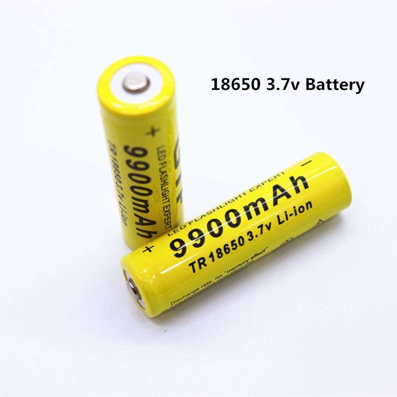 Batteria ricaricabile liion 4-20 18650 3.7V 9900mAh per torcia a portato torcia batteria batteria litio + spedizione gratuita