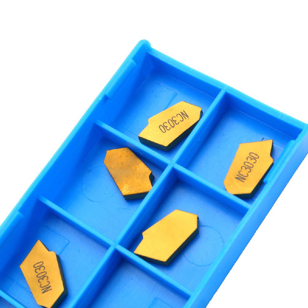 10pcs 3mm GTN3 CNC Parting Off Tips Carbide Inserts NC3030 Cutting Turning Tool
