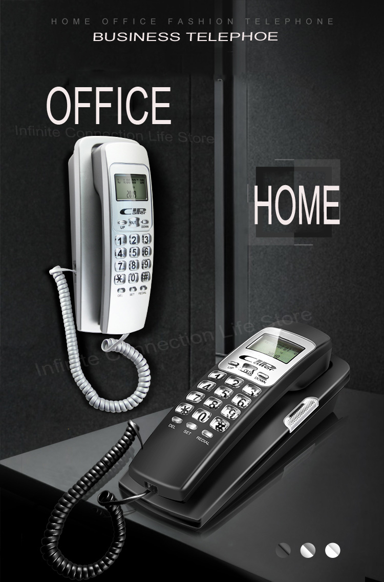 Fsk/Dtmf Vaste Telefoon Caller Id Telefoon Vaste Telefoons Mode Extension Telefoon Voor Home Office Hotel Zwart