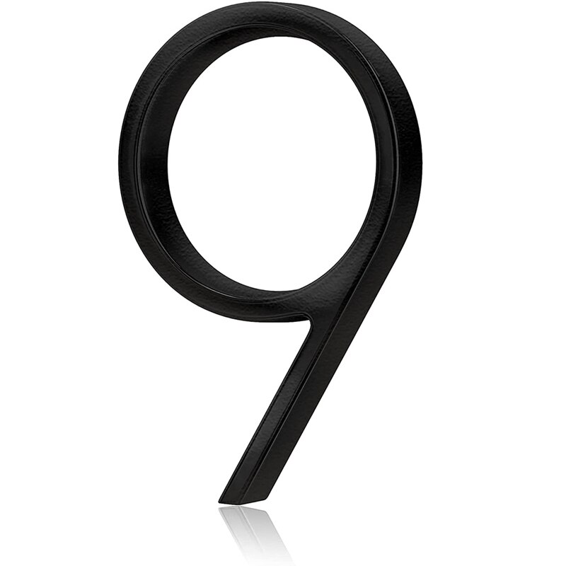 Stainless Steel Floating House Numbers, Metal House Numbers For Outside Modern, Garden Door Mailbox Decor Numbers: Orange