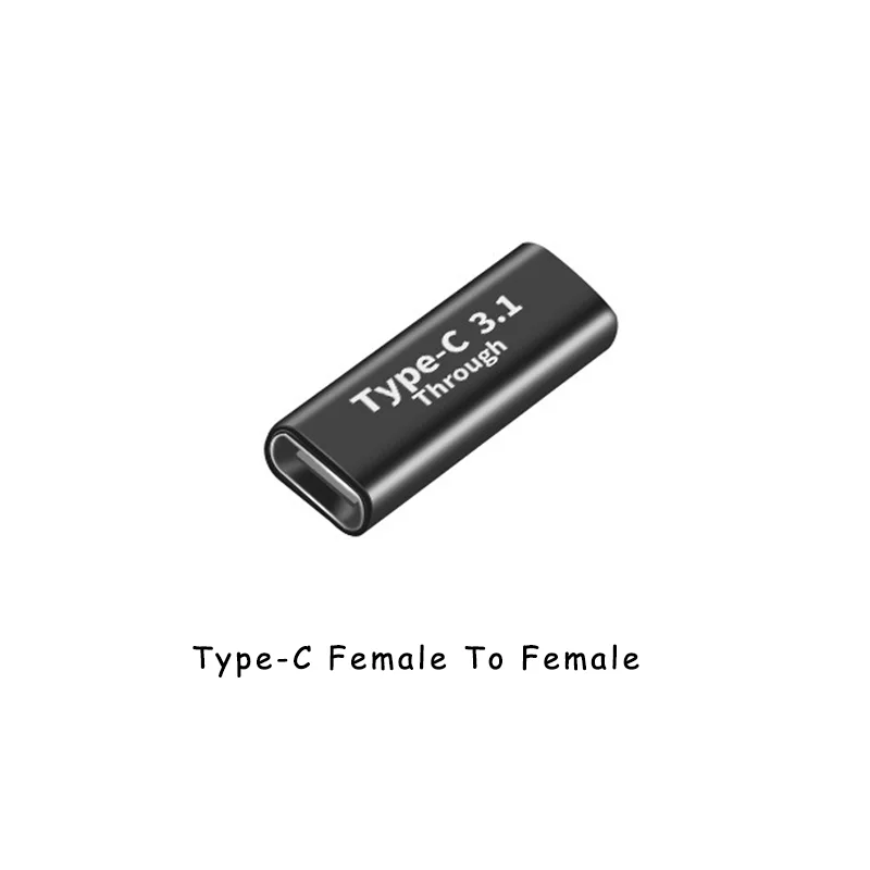 NNBILI Right Angle 90 Degree USB 3.1 Type C Adapter Female To Male Converter 10 Gbps USB C Charge Data Sync Extension Connector: Yellow