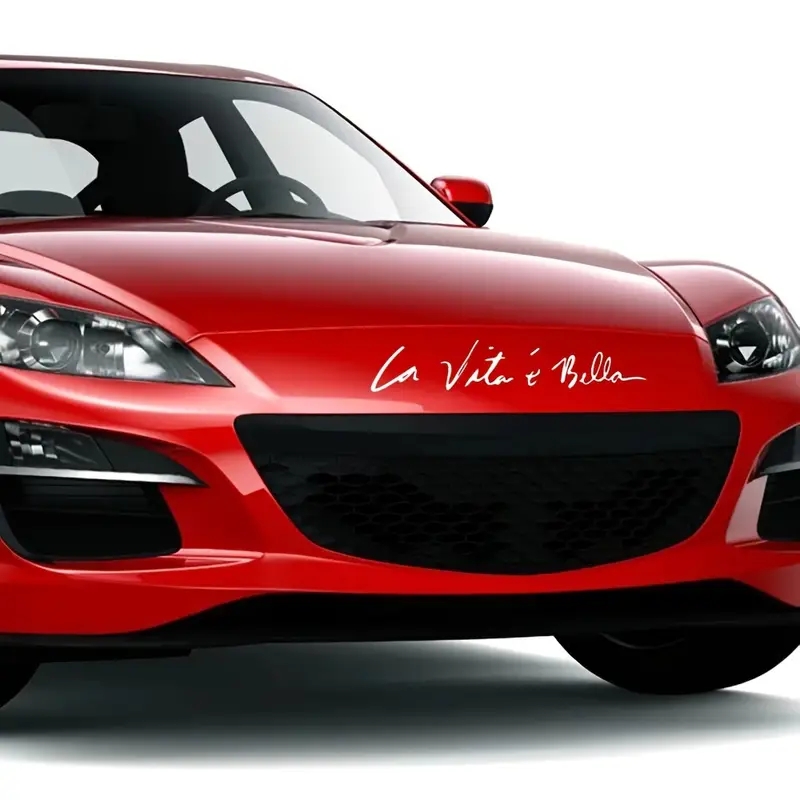 La Vita E Bella Mooi Leven Coole Stijl Autosticker, Vinyl Bodydecor Muur Reflecterende Sticker Label Sticker