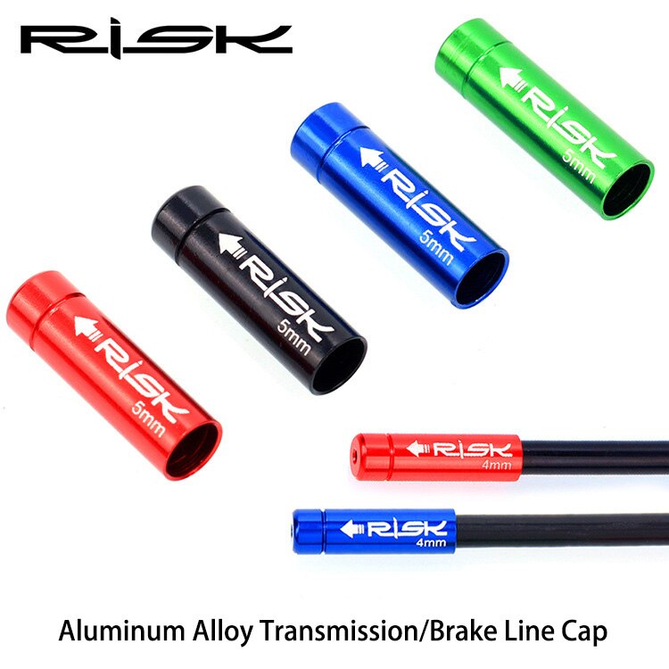 Risico 10 stks/doos Fiets Rem/Versnellingskabel Cap Alumium MTB Racefiets Derailleur Liner Tops Fiets Rem Versnellingskabel end Cap