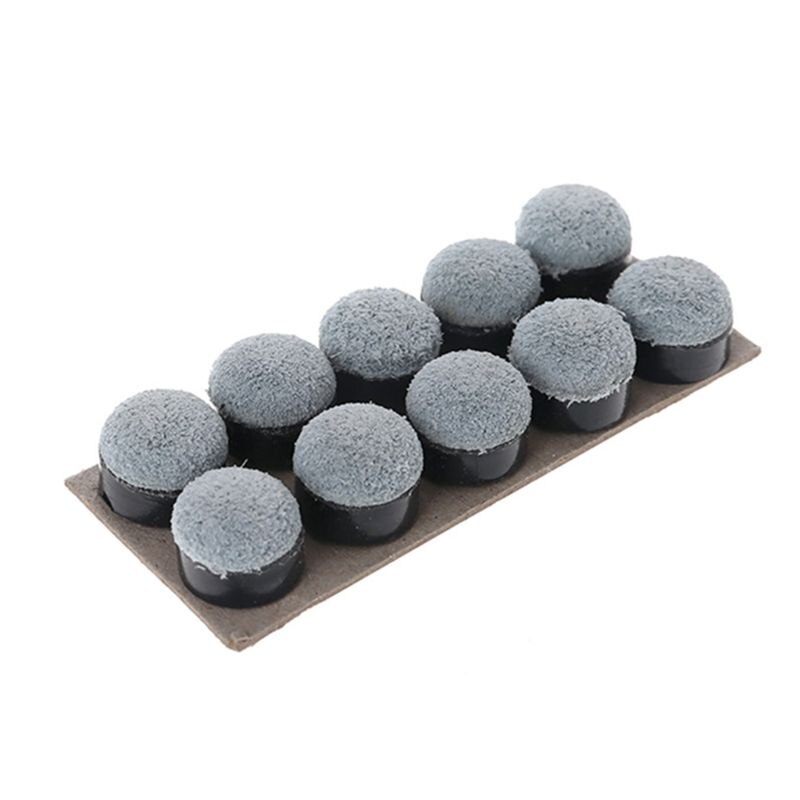 10 Pcs 13mm Schroef-Op Biljartkeu Tips Koeienhuid Vervanging Kits Onderdelen Voor Snooker