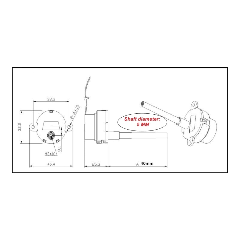 1 PCS DC 6 V 12 V 24-48 RPM Lange As Reductiemotor Reductie Versnellingsbak
