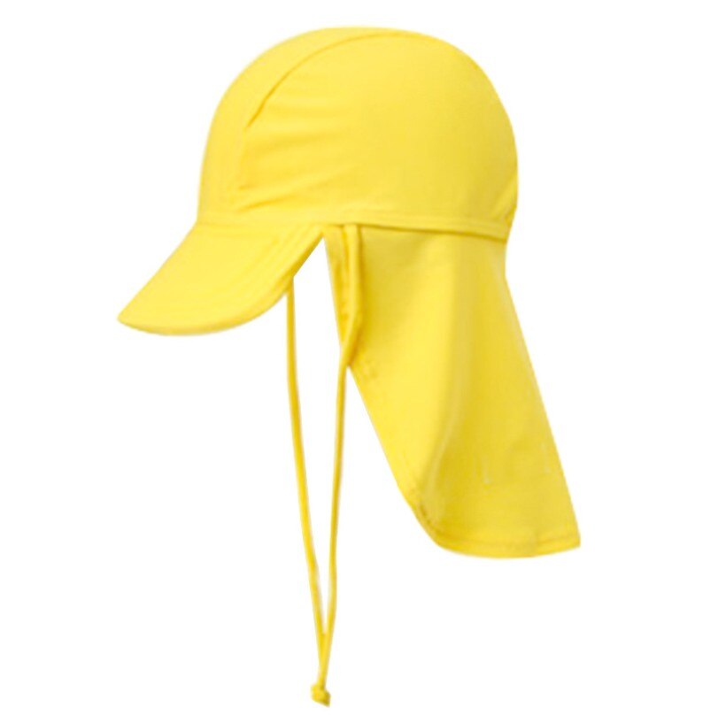 Gorro de protección solar para bebé, niña y niño, gorro de natación, parasol, protector de cuello, gorro de playa: Caqui