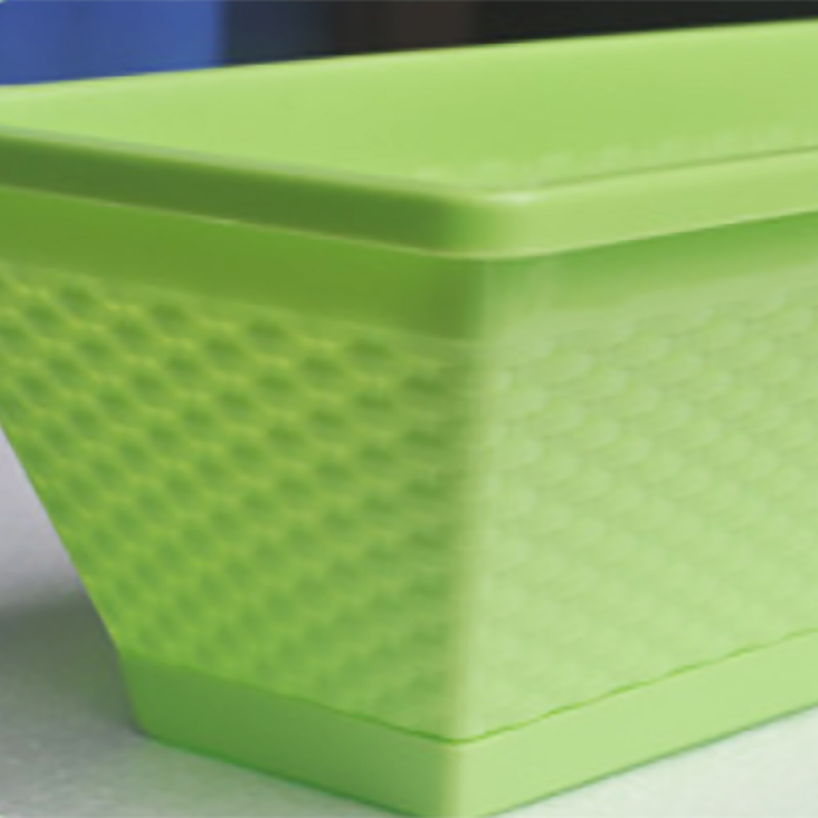 Rectangle Plastic Plant Pots Indoor Outdoor Decor Imitating Rattan Self Watering Rectangular Flowerpot And Windowsill