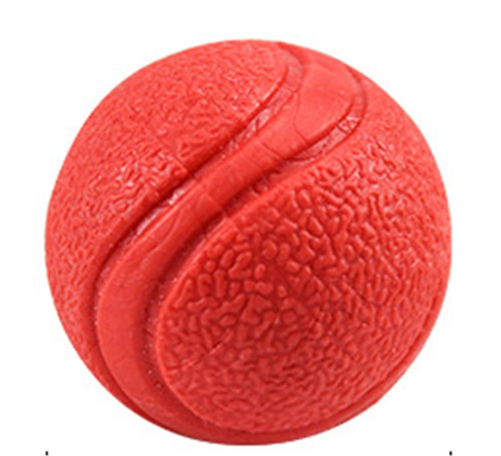 Haustier Hund Spielzeug extra-hart Gummi Ball Spielzeug Lustige Interaktive Elastizität Ball Hund Kauen Spielzeug Für Hund Zahn Reinigung teethbrush Bälle: rot / 7cm