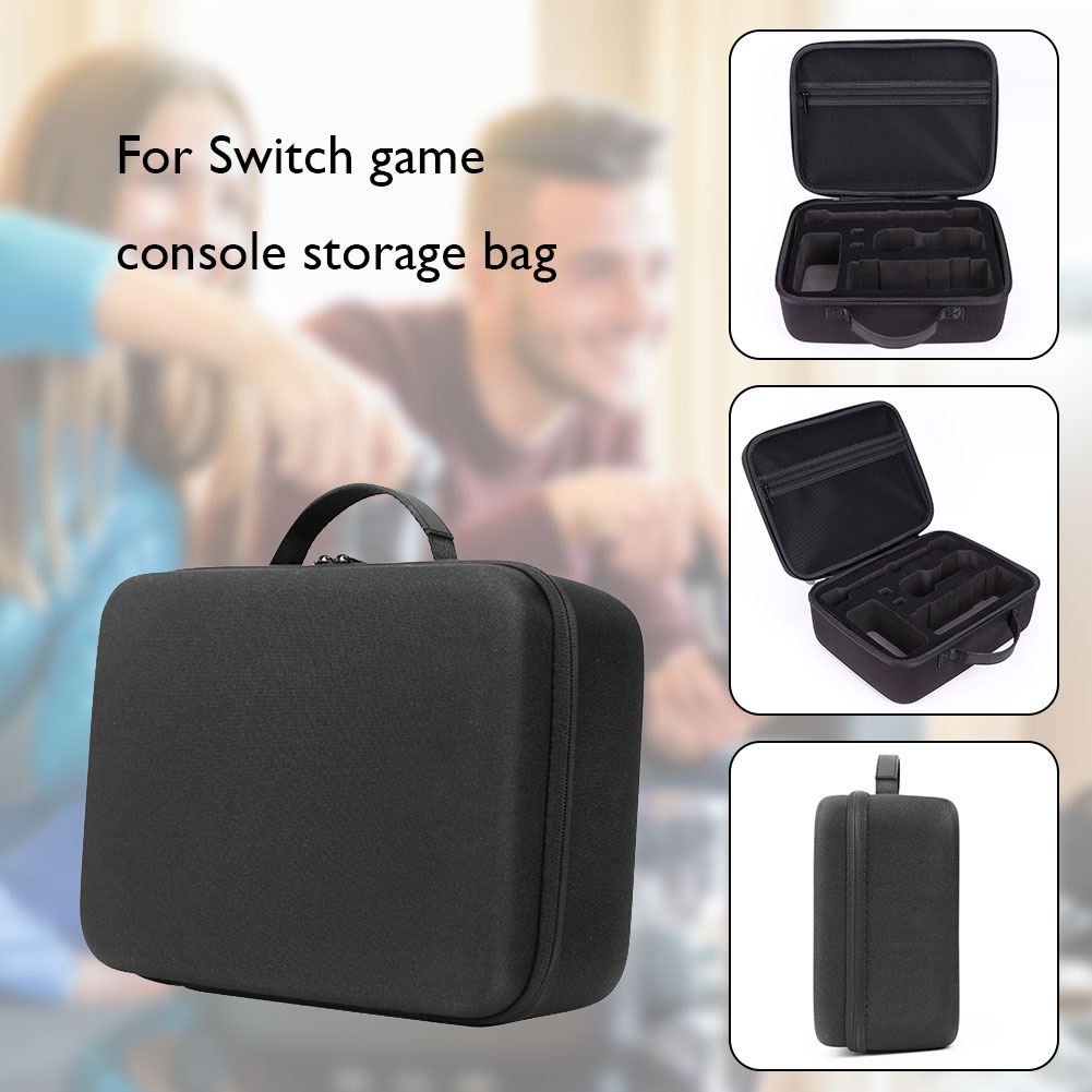 1PC borsa portaoggetti portatile custodia rigida in EVA morbida per Nintendo Switch NS custodia per Console di gioco con fessure per maniglie