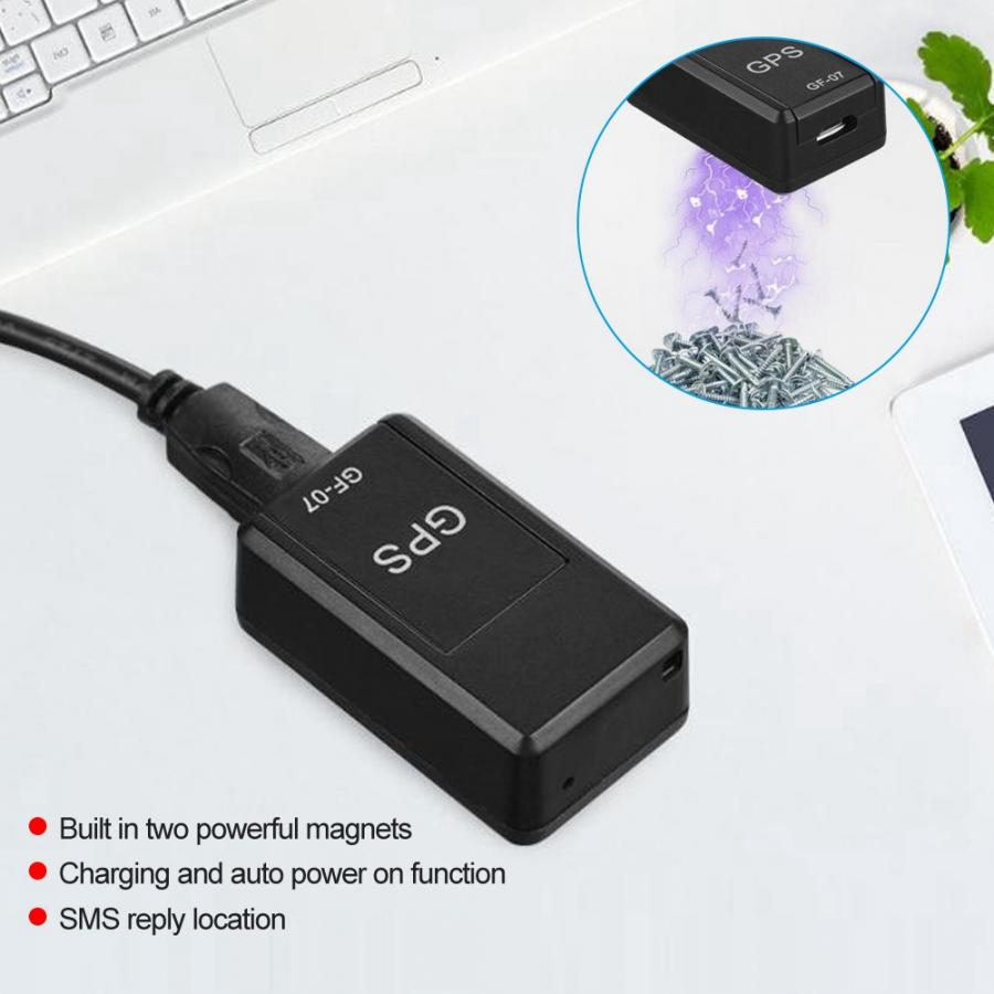 Gf -07 mini gps alarm locator 150ma kjøretøy magnetisk gsm gprs sanntids sporingsenhet bærbar