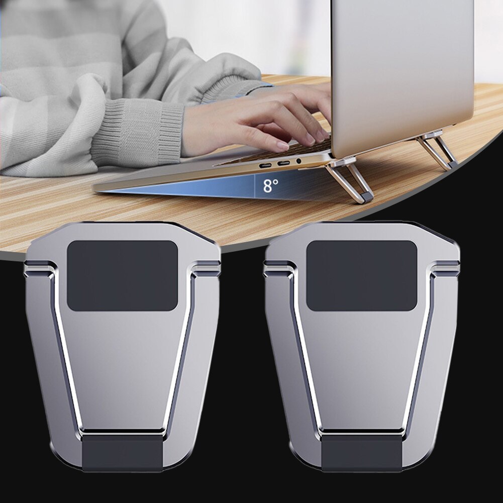 2pcs Travel Keyboard Mount Desktop Kickstand Tablet Cooling Pad Lightweight Laptop Stand Portable Invisible Accessories Holder