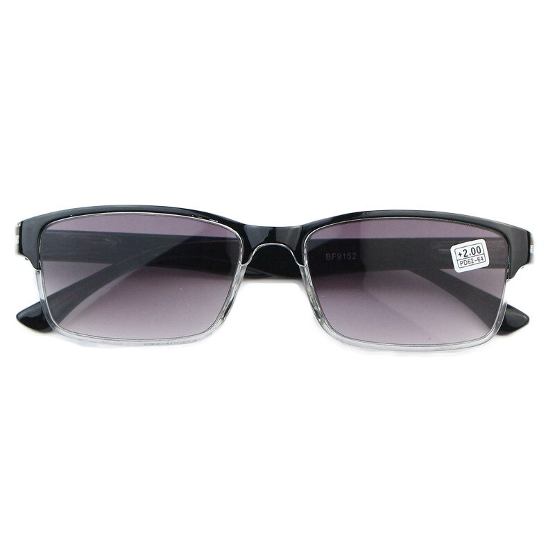 iboode +7.5 1.25 1.5 2 2.5 3 4.5 +5.0 Progressive Gray Reading Glasses Female Prebyopic Hyperopia Frame Male Black Retro Goggle