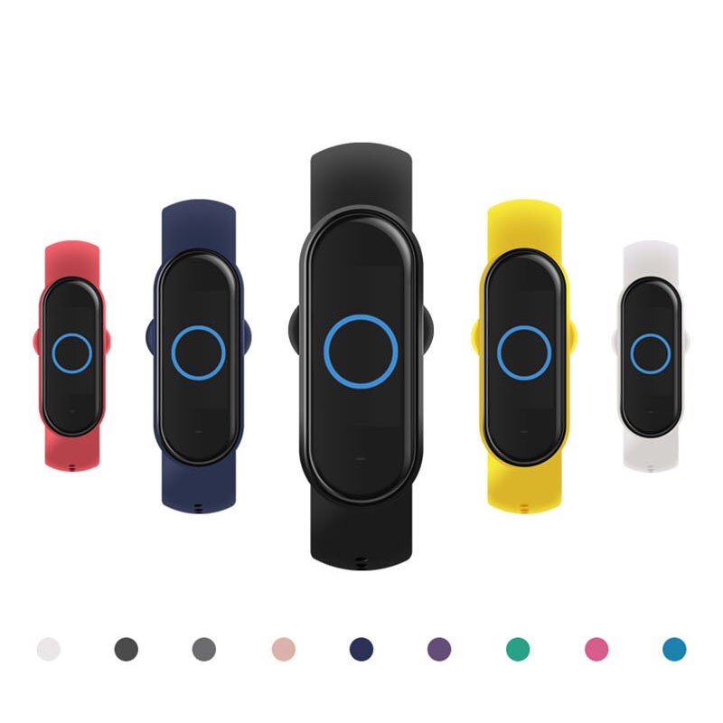För  m5- band smart armband stegräknare utbyte armband klockarmband klockarmband för mi band 5 smart armband fitness rem