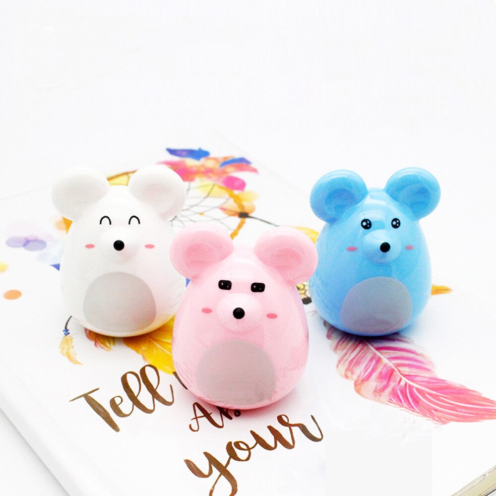 1pc Kawaii Cartoon Mouse Pencil Sharpener Stationery Manual Pen Cutter Tool School Office Sharpener Supplies Kids Praise