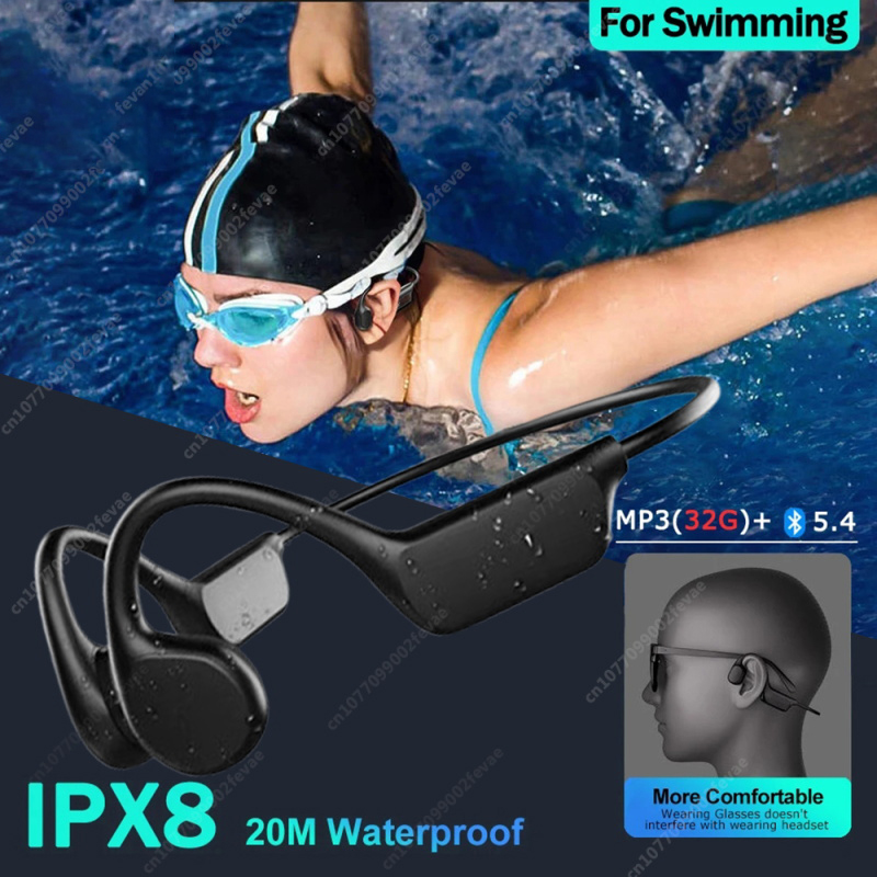 G1 Beengeleidingsheadset Bluetooth 5.4 Niet in het oor Zwemmen Hardlopen IPX8 Waterdicht Lange levensduur Hang oor Sporthoofdtelefoon 2025