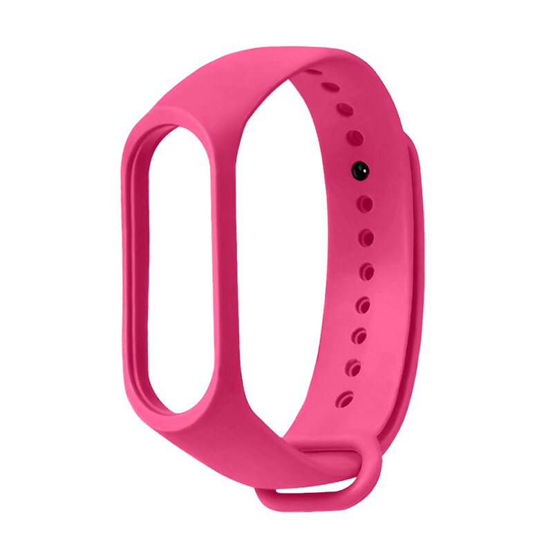 Bracelet For Xiaomi Mi Band 4 3 Strap Silicone Black Wrist Strap For Xiaomi MiBand 3 4 Wriststrap Bracelets Miband M3 M4: Pink