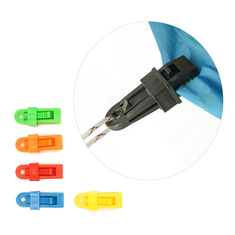 1PC Grote Tent Clip Camping Accessoires 6 Kleur 8.5CM Tent Clip Camping Equipment Tenten Ultralight Outdoor Wandelen Accessoires