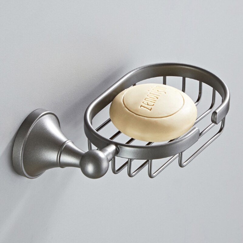 Grey Bathroom Hardware Set Brass Wall Mouted Toilet Brush Holder WC Paper Towel Roll Rack Soap Dish Bath Accessories Equipment