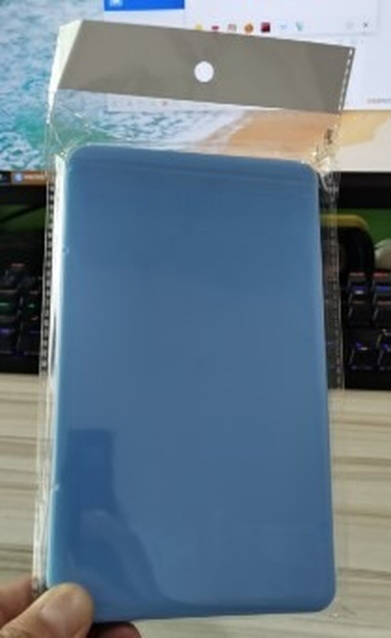 Plastic mask box cartoon pattern disposable mask storage box: Sky Blue