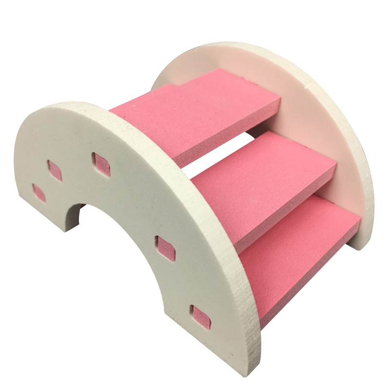 Escalera para hámster, puente de arcoíris, juguetes para mascotas, puente de plástico, juguetes colgantes, accesorios para jaulas de animales pequeños, producto bonito para para mascotas: Amarillo claro