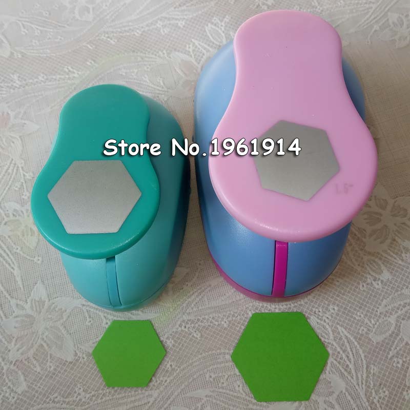 Poinçon hexagonal pour découpe de papier, dispositif de gaufrage pour scrapbook, poinçon de trous pour enfants, artisanat,