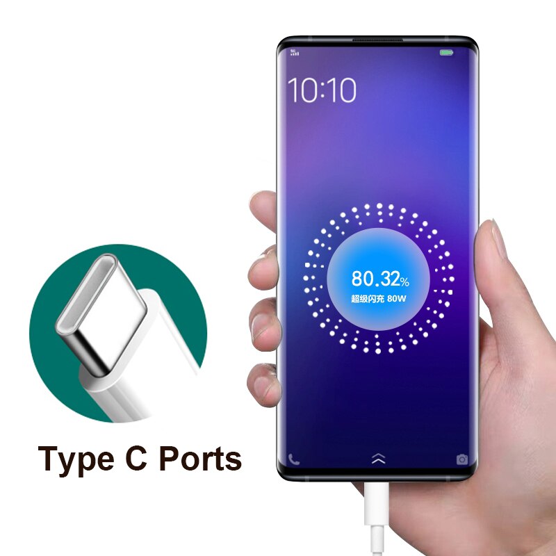 Original Für OPPO 80W SuperVOOC Schnelle Ladegerät Typ C Kabel Für Finden X5Profi X3 RENO7 6 As K9s A96 ONEPLUS 10Profi Realme GT X50M Q3S