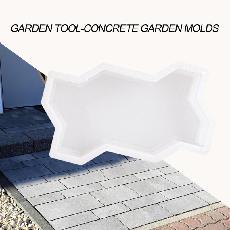 Bricolage-moule à béton blanc pour pavé, pour jardin, trottoir, pavé manuel, ciment, brique, béton de la route, pierre