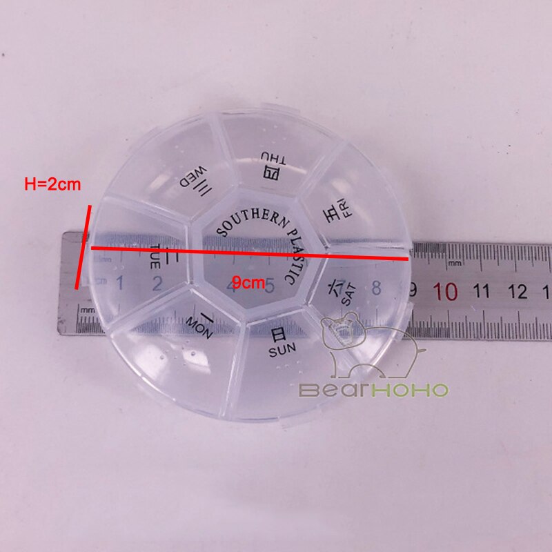 7 Grids Pill Storage Organizer Container 7 Days Portable Pill Case Medicine Tablet Dispenser Pill Box Splitters For Travel