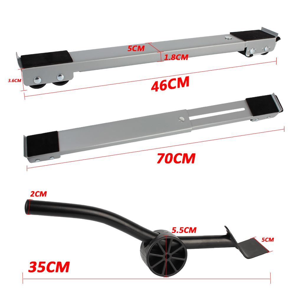 Adjustable Universal Washing Machine Stand Refrigerator Base Mount 24 Wheel Mobile Roller Bracket Multifunctional Dryer Holder