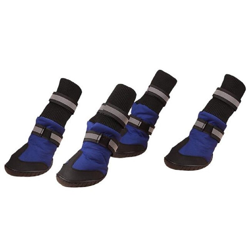 Big Dog Soft Waterproof Boots for Large Dog Shoes - Blue XL