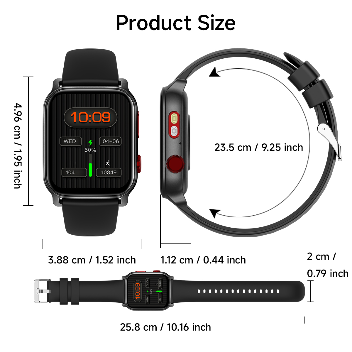 2025 NOVA Tradução AI Smartwatch HT23 IP68 À Prova D 'Água 100 Modo Esportivo 1.83 relógios para homens relógio esportivo feminino