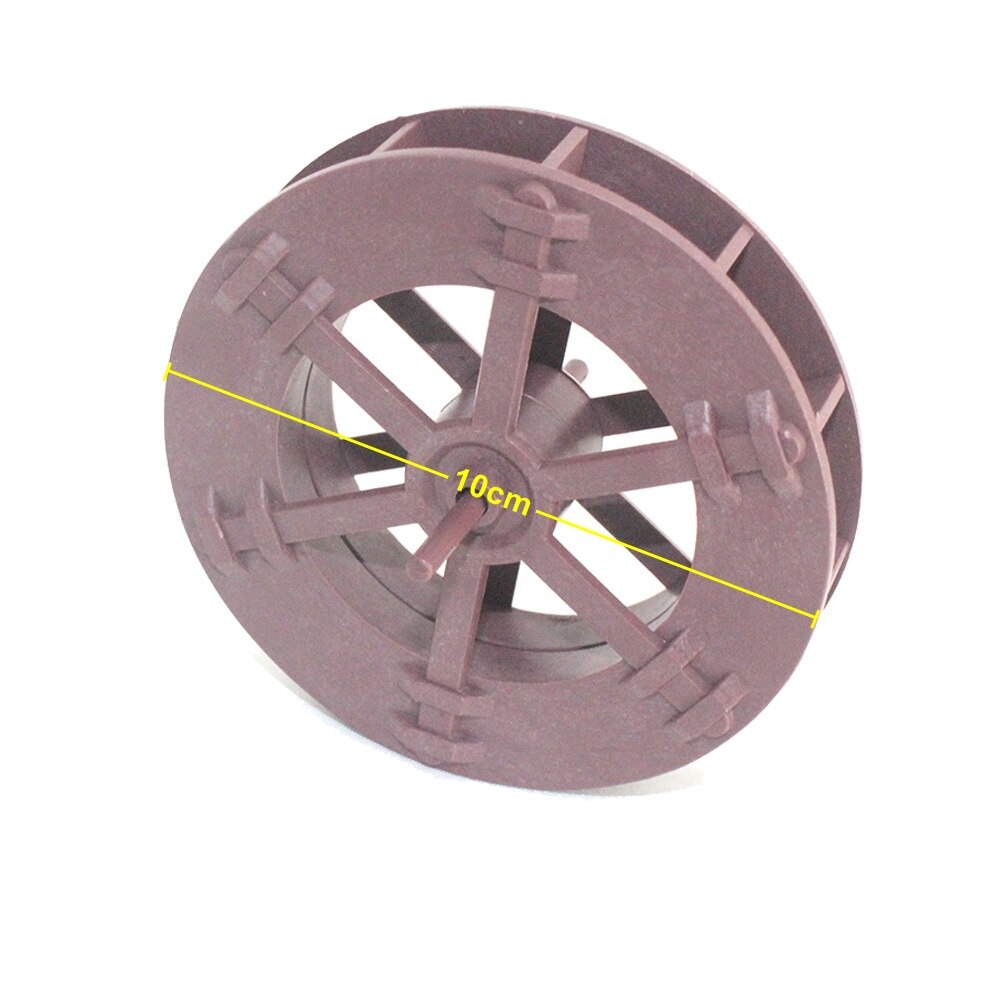 NuoNuoWell 5/6/8/10/14CM Correndo Roda D&#39; Água Acessórios Ornamentos Lagoa Aquário Ornamental Paisagismo plástico 10pcs-Pack