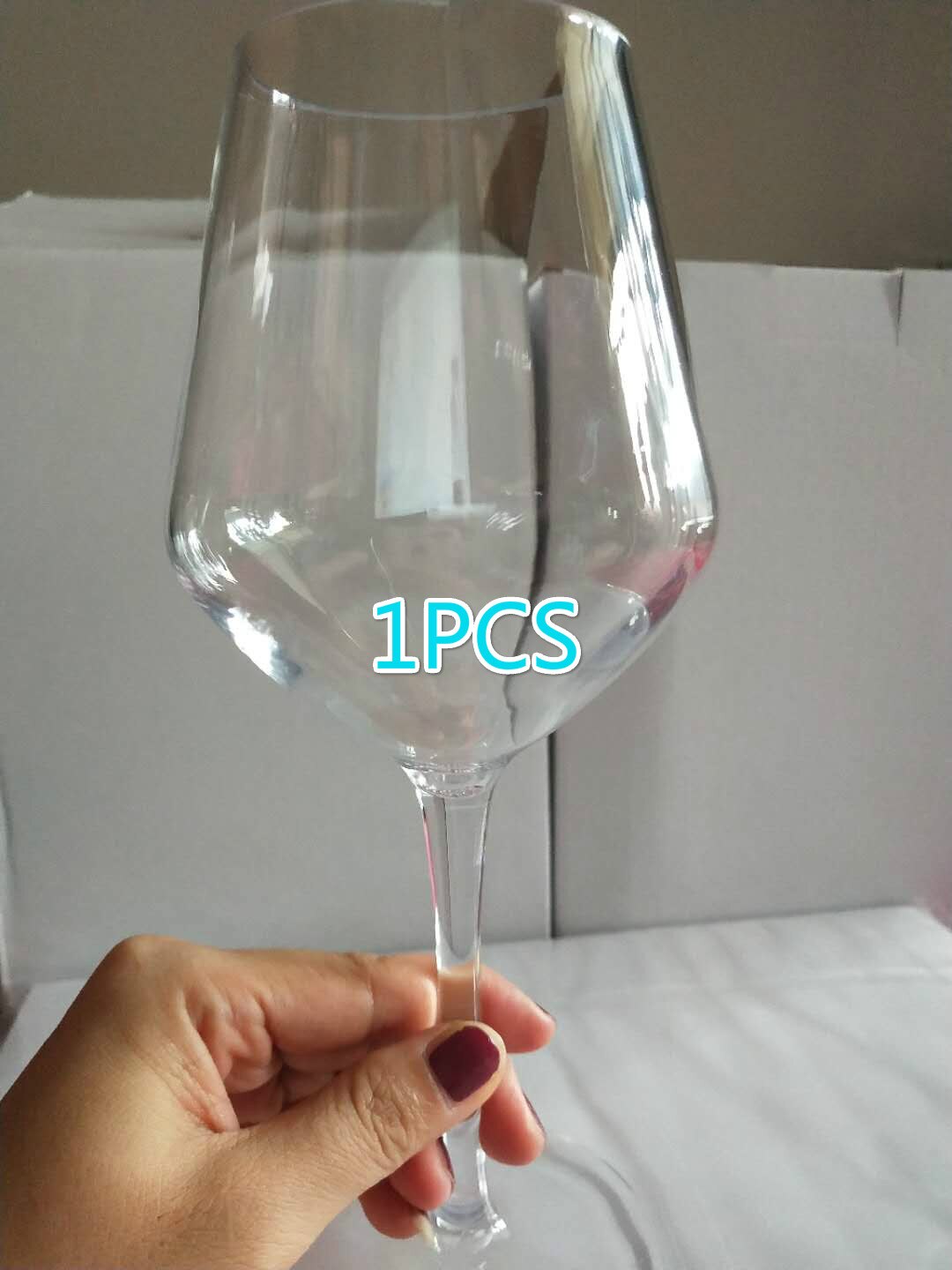 Plastique américain Transparent incassable Silicone plastique vin verre tasses barre maison gobelet: 1 pcs