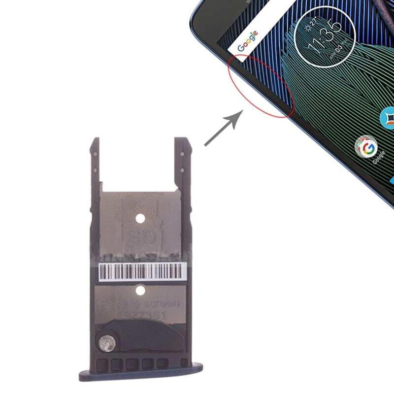 SIM Card Tray + Micro SD Card Tray for Motorola Moto G5 Plus