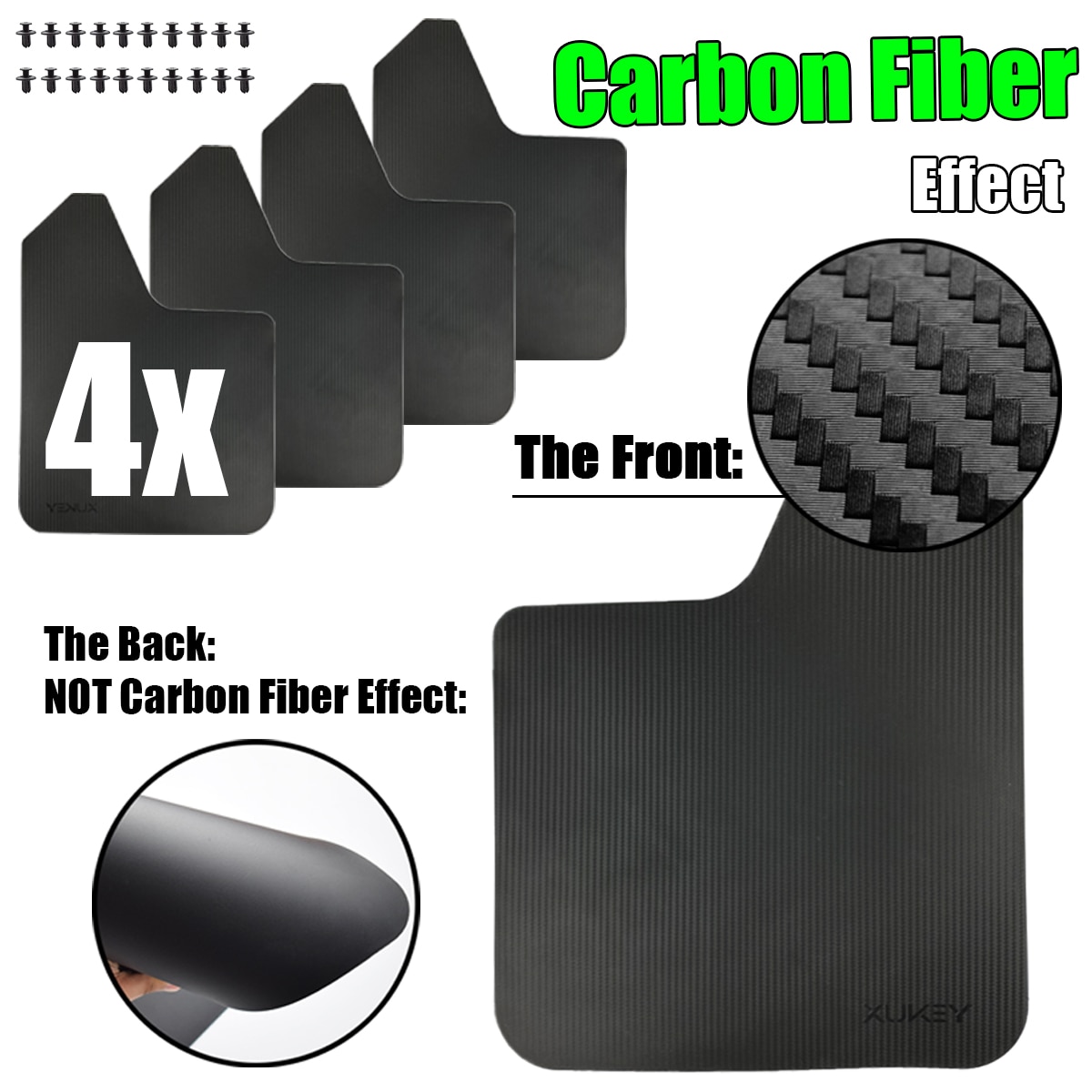 For Ford F-Series F150 F250 Lobo Ranger T6 T7 MK2 4X4 Raptor Wildtrak Everest Mud Flaps Mudflaps Splash Guards Fender Flares