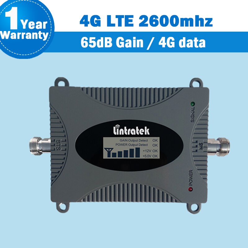 Lintratek Band 7 4G 2600mhz Mobiele Telefoon Signaal Booster 4G LTE 2600 LCD Display Netwerk LTE Signaal repeater Versterker Thuis S54