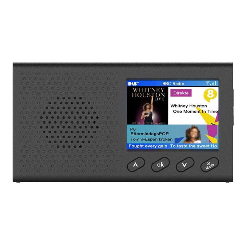 DAB Radio with 2.4 Inch Color LCD Screen Rechargeable Handheld Digital FM DAB MP3 Player Digital Tuner Broadcast