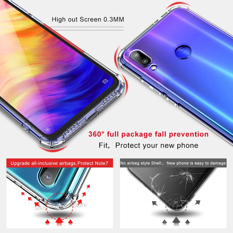 Voor xiaomi redmi note 7 pro 7a telefoonhoesje zachte siliconen flexibele achterkant voor rode mi note 7 pro 7 pro 7a shell tpu doorzichtige hoesjes